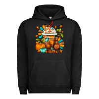 Pigment Black Thanksgiving Frappe Coffee Urban Hoodie - FaDigitalArtStudio