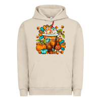 Pigment French Oak Thanksgiving Frappe Coffee Urban Hoodie - FaDigitalArtStudio