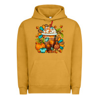 Pigment Peanut Butter Thanksgiving Frappe Coffee Urban Hoodie - FaDigitalArtStudio