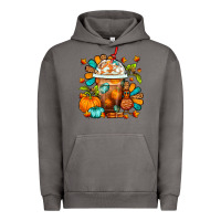 Pigment Tornado Thanksgiving Frappe Coffee Urban Hoodie - FaDigitalArtStudio