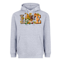 Heather Grey Love Gnome Heavyweight Hoodie - texasbilliewilder
