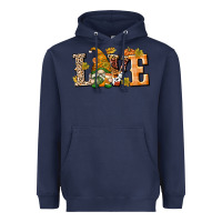 Navy Love Gnome Heavyweight Hoodie - texasbilliewilder