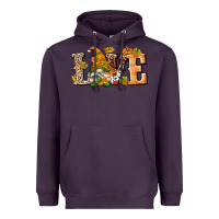 Plum Love Gnome Heavyweight Hoodie - texasbilliewilder
