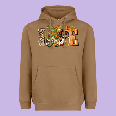 Love Gnome Heavyweight Hoodie Designed By Texasbilliewilder