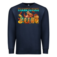 Navy Thanksgiving crew Premium Sweatshirt - NancyCooperArtShop