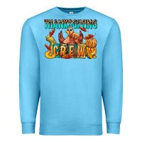 Ocean Blue Thanksgiving crew Premium Sweatshirt - NancyCooperArtShop