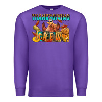 Purple Thanksgiving crew Premium Sweatshirt - NancyCooperArtShop