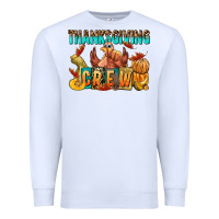 White Thanksgiving crew Premium Sweatshirt - NancyCooperArtShop