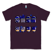 Plum valentine's day school pencils navy blue Classic Tee - MaliasSmallBusiness