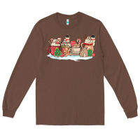 Chestnut christmas cookie coffe cups Long Sleeve Tee - MaliasSmallBusiness
