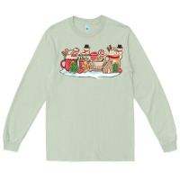 Matcha christmas cookie coffe cups Long Sleeve Tee - MaliasSmallBusiness