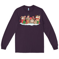 Plum christmas cookie coffe cups Long Sleeve Tee - MaliasSmallBusiness