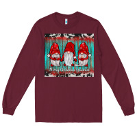 Burgundy merry christmas gnomies tumbler Long Sleeve Tee - JahusDesignShop
