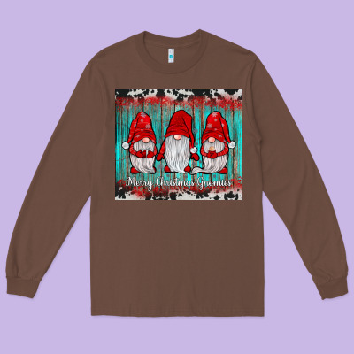 Merry Christmas Gnomies Tumbler Long Sleeve Tee Designed By Jahusdesignshop