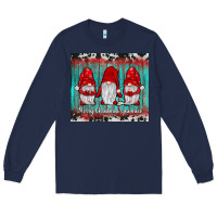 Navy merry christmas gnomies tumbler Long Sleeve Tee - JahusDesignShop