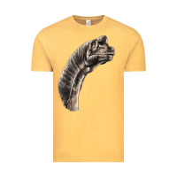 Vintage Mustard brachiosaurus face Vintage Tee - LillyAllenDesigns