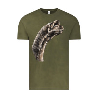 Vintage Olive brachiosaurus face Vintage Tee - LillyAllenDesigns