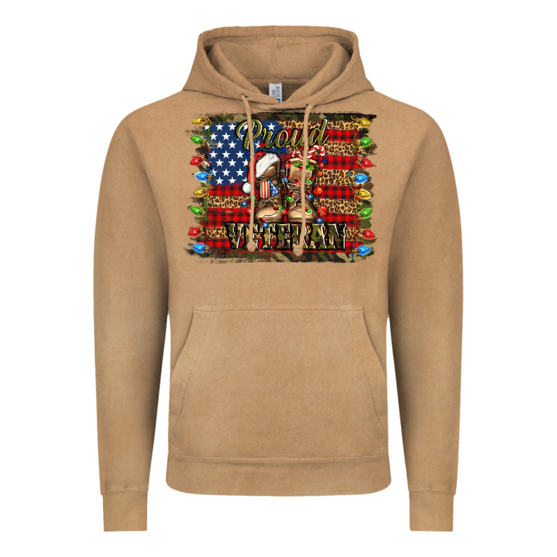 Proud Veteran Christmas Army Vintage Hoodie by Jasminsmagicworld | Teevron