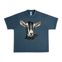 Midnight Navy alpine goat head Urban Heavy Tee - LillyAllenDesigns
