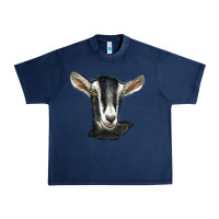 Navy alpine goat head Urban Heavy Tee - LillyAllenDesigns