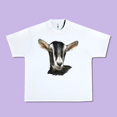 Alpine Goat Head Urban Heavy Tee Designed By Lillyallendesigns