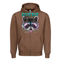 Chestnut cute but feral Zipper Hoodie - Artiststas