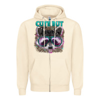 Sandshell cute but feral Zipper Hoodie - Artiststas