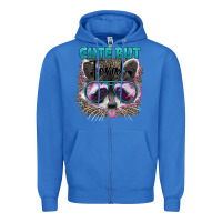 True Royal cute but feral Zipper Hoodie - Artiststas