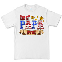 White best papa ever Premium Tee - HRA Design Shop