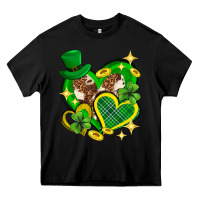 Black St. Patrick's Day lucky heart Heavy Core Tee - Neo Western
