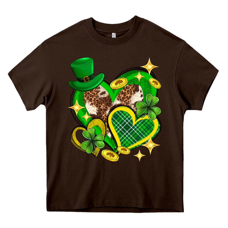 St. Patrick's Day Lucky Heart Heavy Core Tee by Neo Western | Teevron