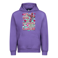 Tulip My God is stronger than Cancer Urban Hoodie - FaDigitalArtStudio