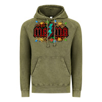 Vintage Olive lightning bolt mama christmas Vintage Hoodie - Jasminsmagicworld