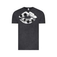 Vintage Black soccer lips Vintage Tee - AdoDesignShop