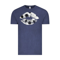 Vintage Denim soccer lips Vintage Tee - AdoDesignShop