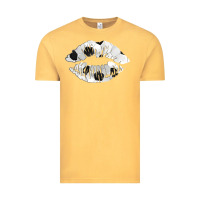 Vintage Mustard soccer lips Vintage Tee - AdoDesignShop