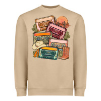 Mushroom customized country cassette tapes Heavyweight Sweatshirt - MaliasSmallBusiness
