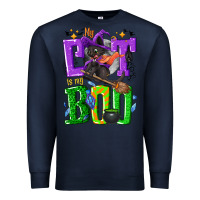 Navy My cat is my boo Halloween Premium Sweatshirt - NancyCooperArtShop