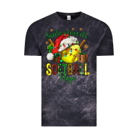 Cloud Black Santa's Favorite Softball player Vintage Tee - NancyCooperArtShop