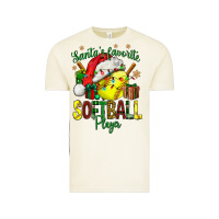 Vintage Arctic Santa's Favorite Softball player Vintage Tee - NancyCooperArtShop