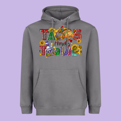 Tacos And Tequila Heavyweight Hoodie Designed By Nancycooperartshop
