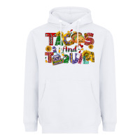 White Tacos and tequila Heavyweight Hoodie - NancyCooperArtShop