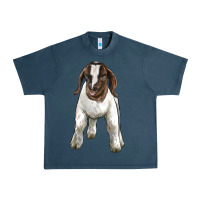 Midnight Navy baby boer goat Urban Heavy Tee - LillyAllenDesigns