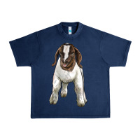 Navy baby boer goat Urban Heavy Tee - LillyAllenDesigns