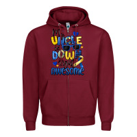 Burgundy my uncle is down right awesome Zipper Hoodie - Artiststas