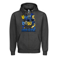 Charcoal Heather my uncle is down right awesome Zipper Hoodie - Artiststas