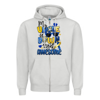 Dove Grey my uncle is down right awesome Zipper Hoodie - Artiststas