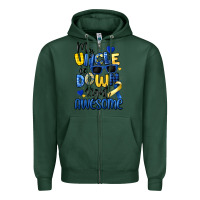 Sports Green my uncle is down right awesome Zipper Hoodie - Artiststas