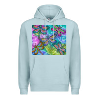 Blue Mist dragonflies Premium Hoodie - TumblerDesignByShophia
