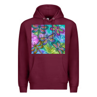 Burgundy dragonflies Premium Hoodie - TumblerDesignByShophia